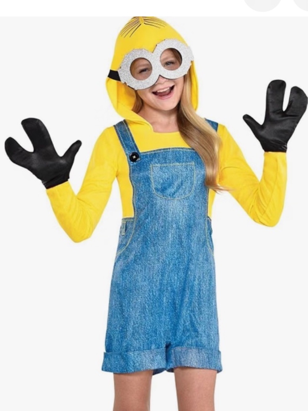 NWT Minion Costume Hoodie Dress